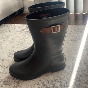Chooka city rain boots in EUC size 11 Fremont 3q mid- black